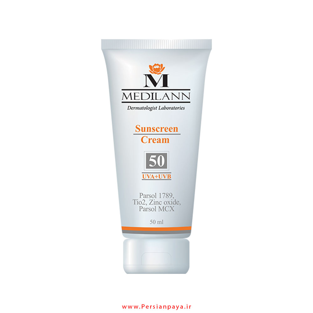 کرم ضد آفتاب SPF50 مدیلن Medilan حجم 50 میلی گرم