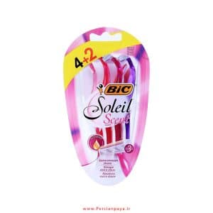 خود تراش زنانه بیک Bic مدل Soleil Scent بسته 6 عددی