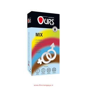 کاندوم متنوع MIX اورس Ours بسته 12 عددی